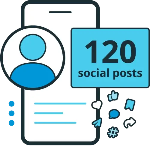 120 social posts to keep you active and engage with your audience