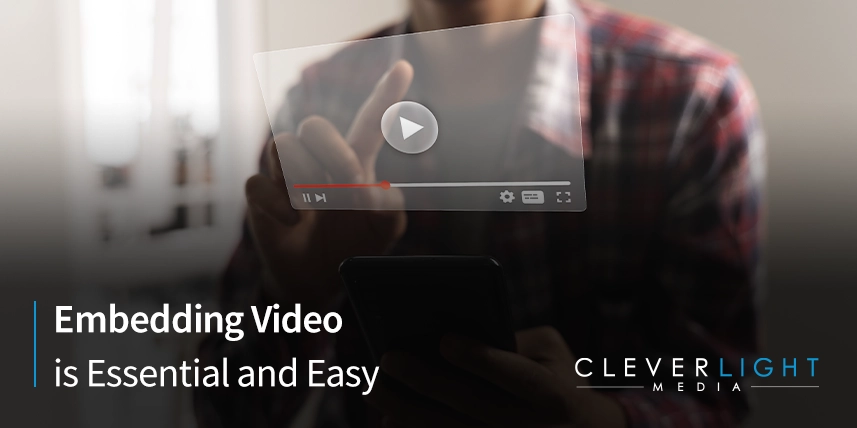 Embedding Video is Essential and Easy