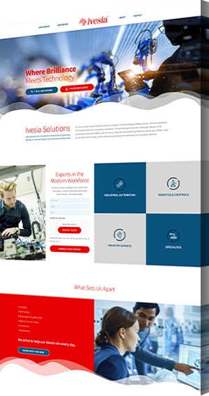 CleverLight Recruitment Web Design for Ivesia