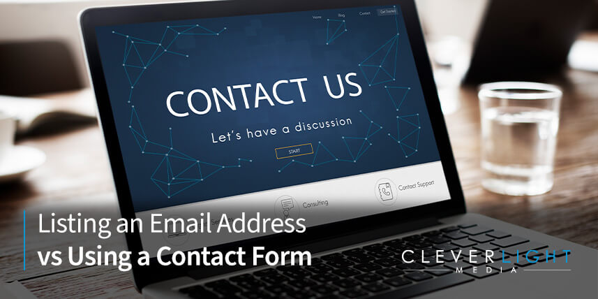 Listing an Email Address vs Using a Contact Form