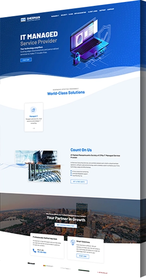 CleverLight IT Managed Service Provider Web Design for Sherman Consulting Services