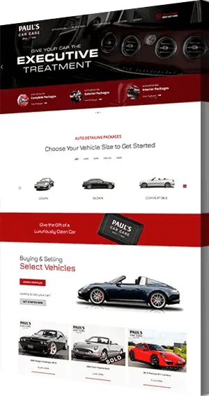 CleverLight Automotive Web Design for Pauls Car Care